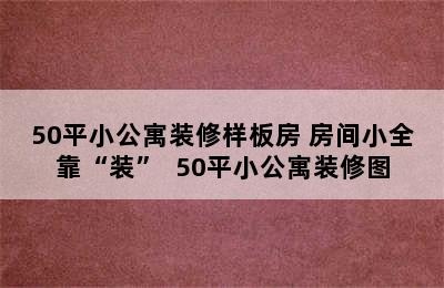 50平小公寓装修样板房 房间小全靠“装”  50平小公寓装修图